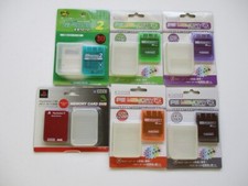 PlayStation 1 PS PS2 memory card Lot of 6 JP