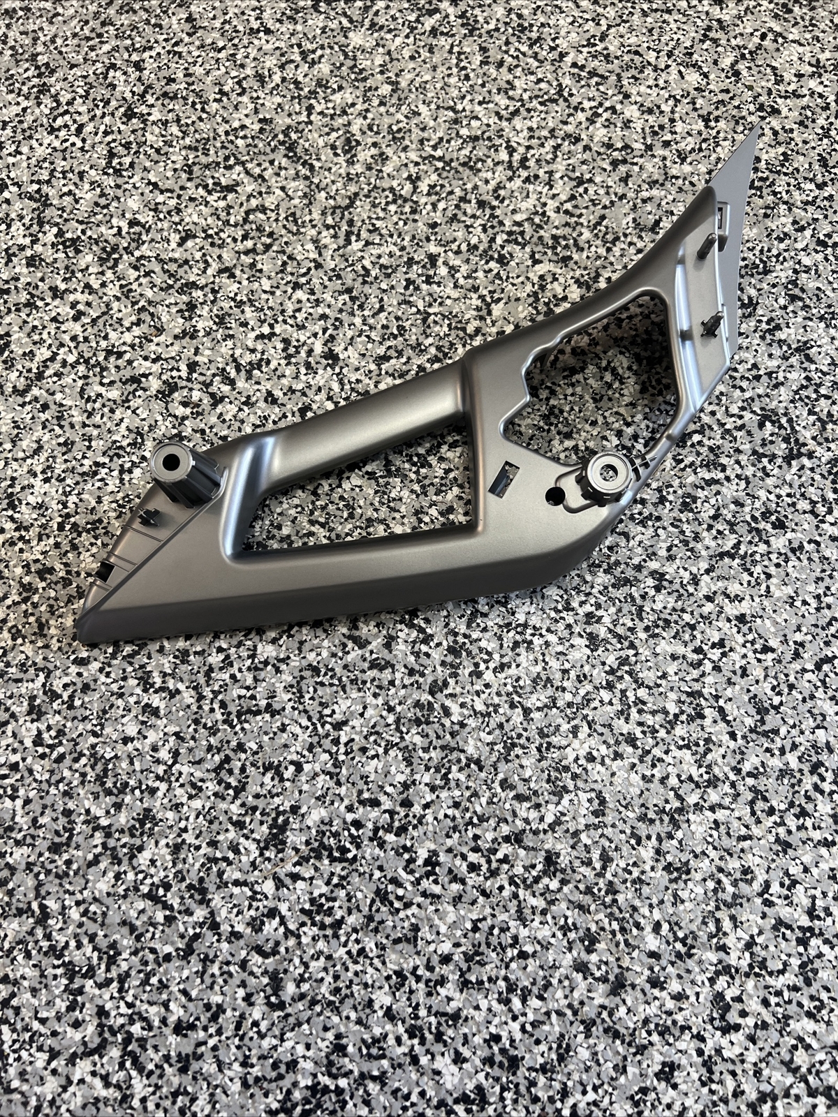 Lamborghini Aventador, LH Grab Handle Inner Silver Bracket, Used P/N 470867157A