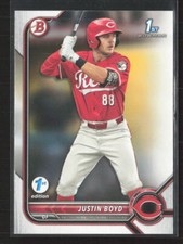2022 Bowman Draft 1st Edition #BD-13 Justin Boyd Cincinnati Reds