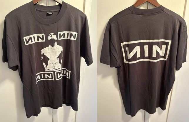 Nine Inch Nails 1990 Pretty Hate Machine T-Shirt, NIN T