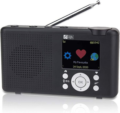 Ocean Digital WR-23F Portable FM Internet Radio 2.4  Color LCD Built-In Battery