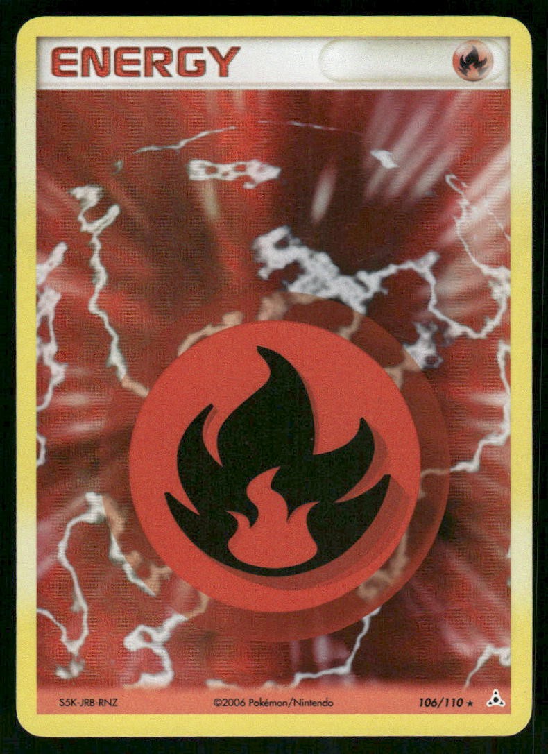 2006 Fire Energy 106/110 Holo Rare NM Holon Phantoms Pokémon