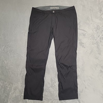 Icebreaker Pants Women 32 Black Merino Wool Blend Stretch Technical Outdoor Hike