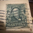 Rare Benjamin Franklin 1902 One Cent Stamp Green — photo 6