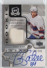 2006 Upper Deck The Cup Rookie 188/249 Guillaume Latendresse #138 Patch Auto 4f5
