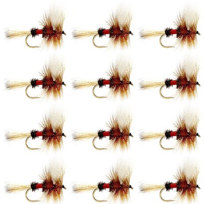 Royal Wulff Classic Trout Dry Fly Fishing Flies - 12 Flies Size 16