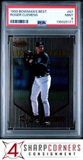 1999 BOWMAN'S BEST #87 ROGER CLEMENS YANKEES PSA 9