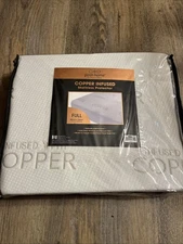Posh Home Copper Infused Mattress Protector Full 54”x75” Naturally Antimicrobial
