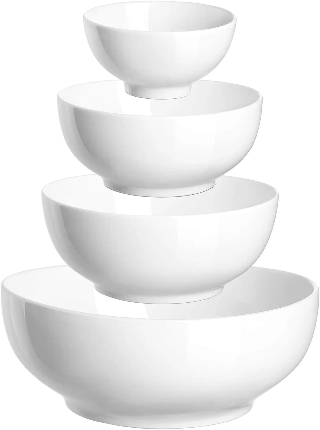 Serving Bowls, Mixing Bowl Set, 70/30/20/8 Ounces Mixing Bowls for Kitchen, Soft
