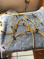 VINTAGE TYCO Slot Car Track Guardrails Lot Yellow Black 5-PEACES FOR ALL