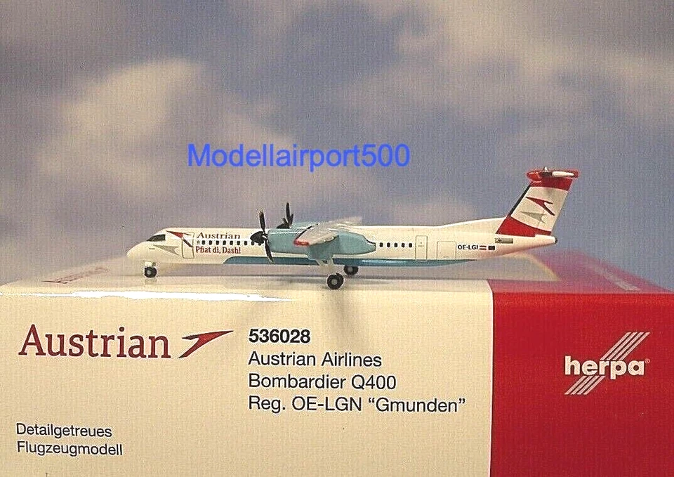 Herpa Wings 1:500 Bombardier Q400  Austrian Airlines  536028  Modellairport500 - Bild 1 von 1