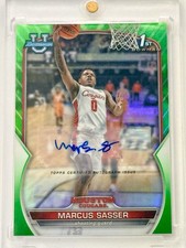 2022 Bowman Chrome U Green Refractor 1st Bowman Auto #93 Marcus Sasser RC /99