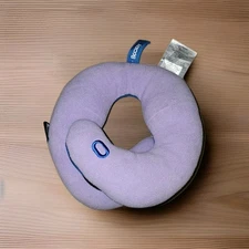BCOZZY Neck Pillow Travel Double Support Head Neck Medium Kids Purple Blue Used