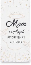 Enesco by Izzy and Oliver Mom Angel in Disguise Tea Towel, 27 x 19 inches