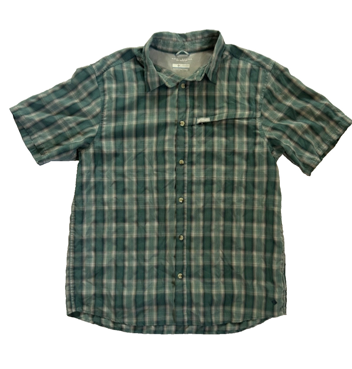 Columbia Men's Plaid Button Short Sleeve Shirt