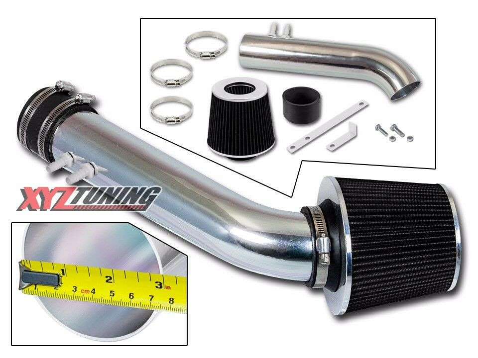3" BLACK Short Ram Air Intake Kit + Filter For 1995-1997 Cavalier Sunfire 2.2L