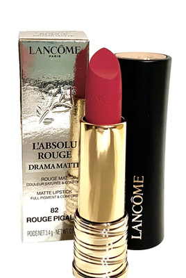 Lancome L' Absolu Rouge  Drama Matte Lipstick ~ 82 Rouge Pigalle NIB