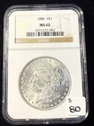 1886 Morgan Silver Dollar NGC MS-62