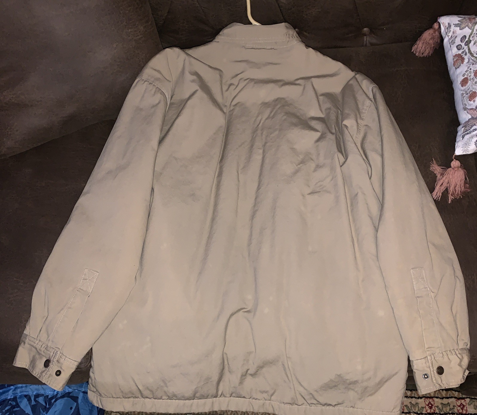 Tan Large Mens Basic Editions Coat Jacket - image 4