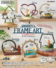 Re-Ment Miniatures Peanuts Snoopy Frame Art Collection Box Set