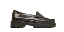 New GH Bass Whitney Super Lug Womens Leather Penny Loafer Black 9 M DD560 7 UK