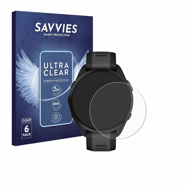 6X Schutzfolie FüR Garmin Forerunner 165 Music Display Schutz Folie-image