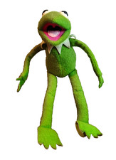 Vintage 1976 Fisher Price KERMIT the FROG plush Jim HENSON poseable Soft Toy VGC