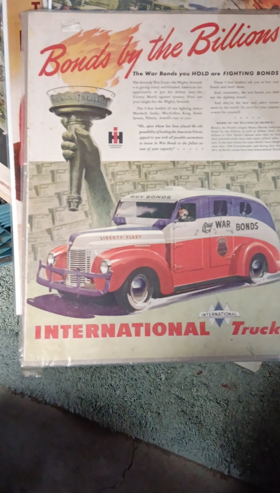 International Harvester Truck Print Advertisement 1937 1941