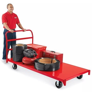 6' X 3' Uline Heavy Duty 2000 Lb Capacity Metal Platform Truck