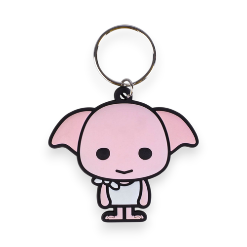 Genuine Harry Potter Dobby House Elf Chibi Keyring Rubber Keychain Fob ...