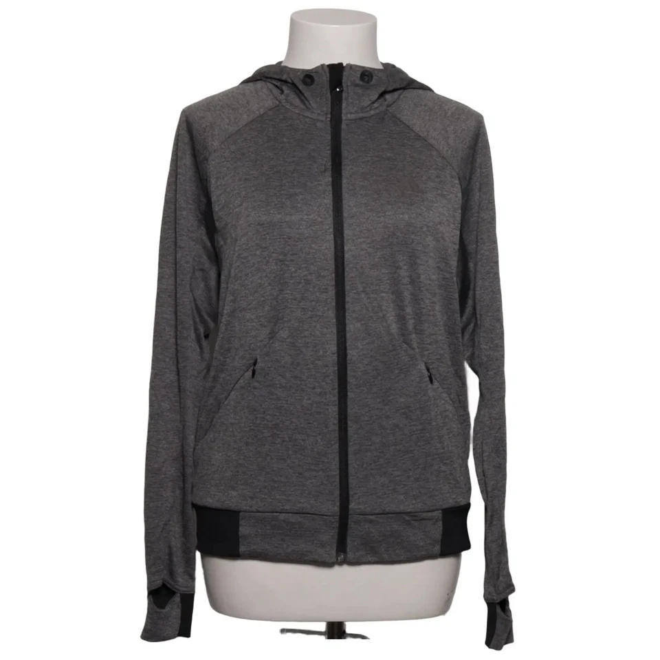 Adidas, Trainingsjacke, Damen, Größe: 36/38, Grau, Nylon/Polyester #94c - Bild 1 von 4