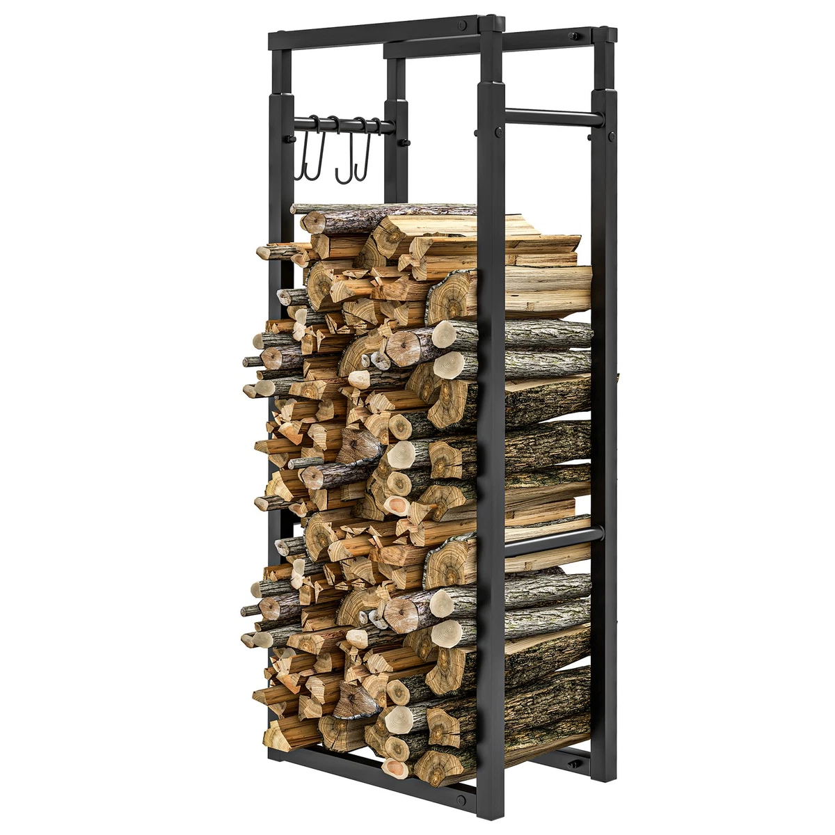 Koutemie Supporto Per Legna Regolabile | Da Esterno | 8 Gambe | Capacità 1156 Kg