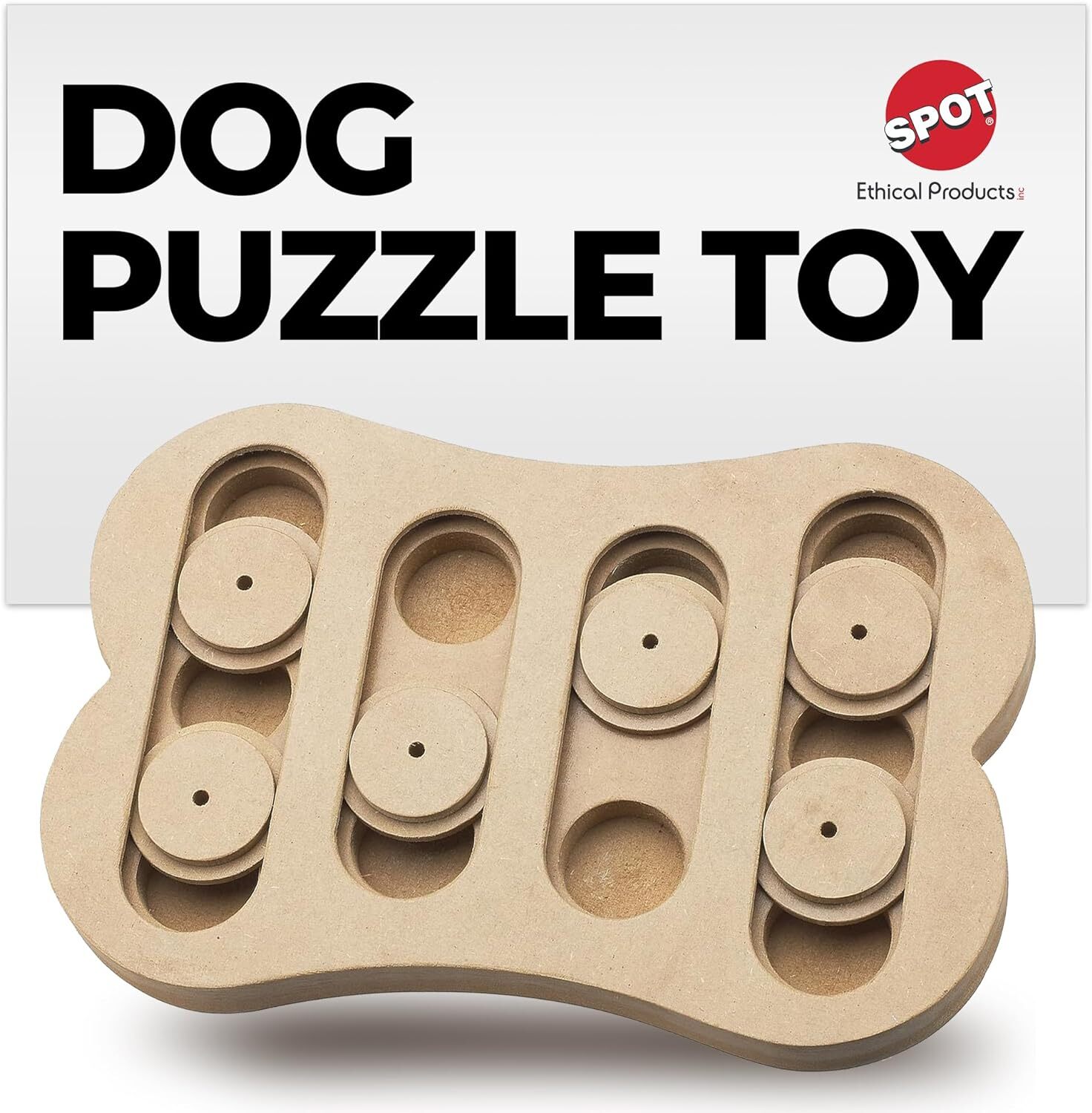Spot Ethical Pet Interactive Seek-A-Treat Shuffle Bone Toy 1