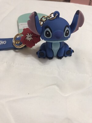 Lilo & Stitch 3D Figure Keychain With Carrying Strap