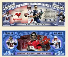 OUR TOM BRADY MILLION DOLLAR BILL (25 Bills)
