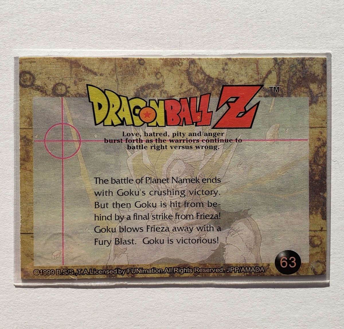 DBZ Dragon Ball Z Card 63 JPP Amada Funimation | eBay DBZ Dragon Ball Z Card 63 JPP Amada Funimation | eBay