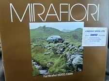 The Fiat Mirafiori 1600CL Estate Car Sales Info Brochure Frameable 1978