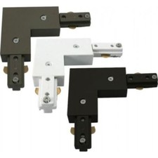 L Connector Single Circuit Mains 240v Lighting Track Fitting Bend 90 Degree Turn