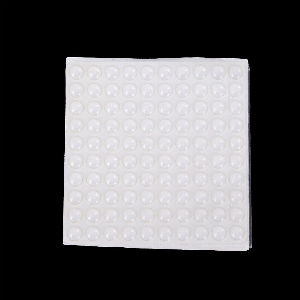 100Pcs Self Adhesive Silicone Feet Bumpers Door Cupboard Drawer