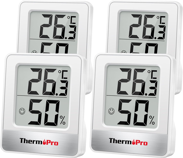 Thermopro TP49 Mini Thermo Hygrometer Thermometer Digital Luftfeuchtigkeit 4 St.-image