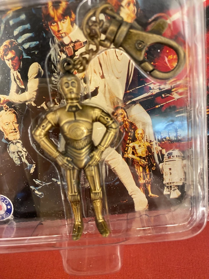 Vintage Placo Toys 1996 ☆ Star Wars ☆ C-3PO - Metal Die-Cast Keychain / Keyring - Image 2 of 4