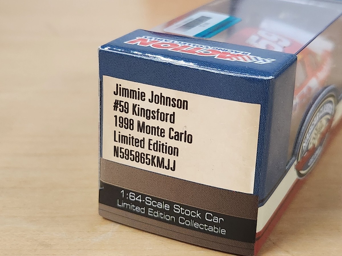 HA90年代USA製　JohnsonMotors SteveMcQueen 2015 #59 Jimmie Johnson 1998 Kingsford Monte Carlo 1/64 Action