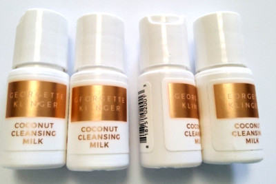 Lot Of 4- Georgette Klinger Coconut Cleansing Milk 0.5oz /15ml Travel Sz, Sealed