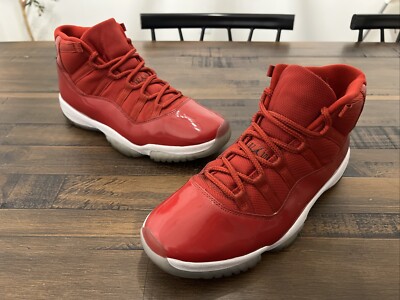 Nike Air Jordan 11 Retro Win Like 96 Sneaker Shoes Size 10 Red