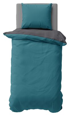 Sommer Bettwäsche Weiche Satin Baumwolle Kühlend Wende Unifarben Bettbezüge