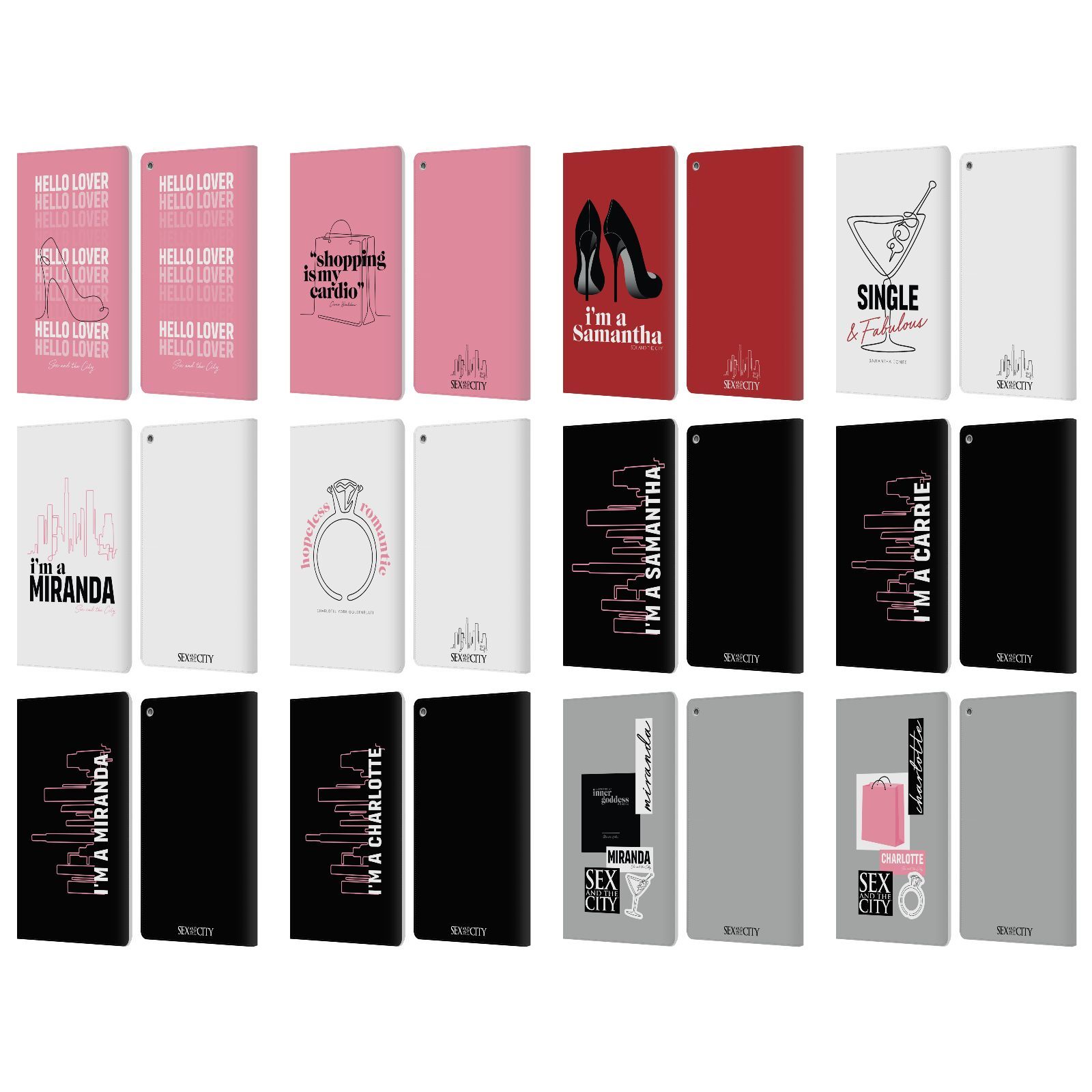 SEX AND THE CITY: TELEVISION SERIES CHARACTERS LEATHER BOOK CASE FOR AMAZON FIRE