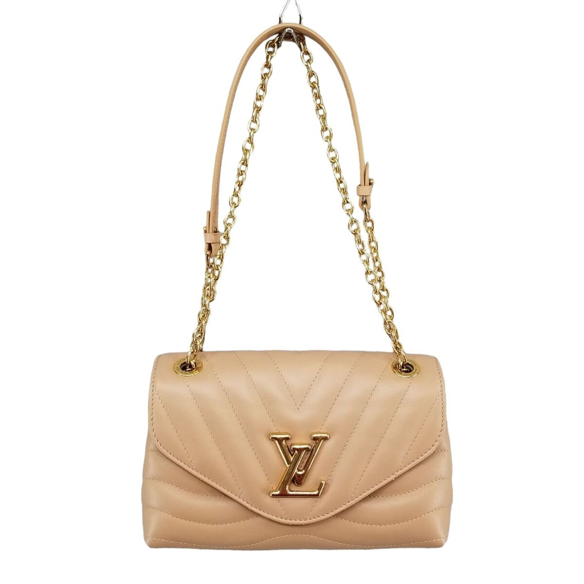 Louis Vuitton New Wave Chain Bag MM Noisette Hazelnut Brown Louis Vuitton New Wave Chain Bag MM Noisette Hazelnut Brown