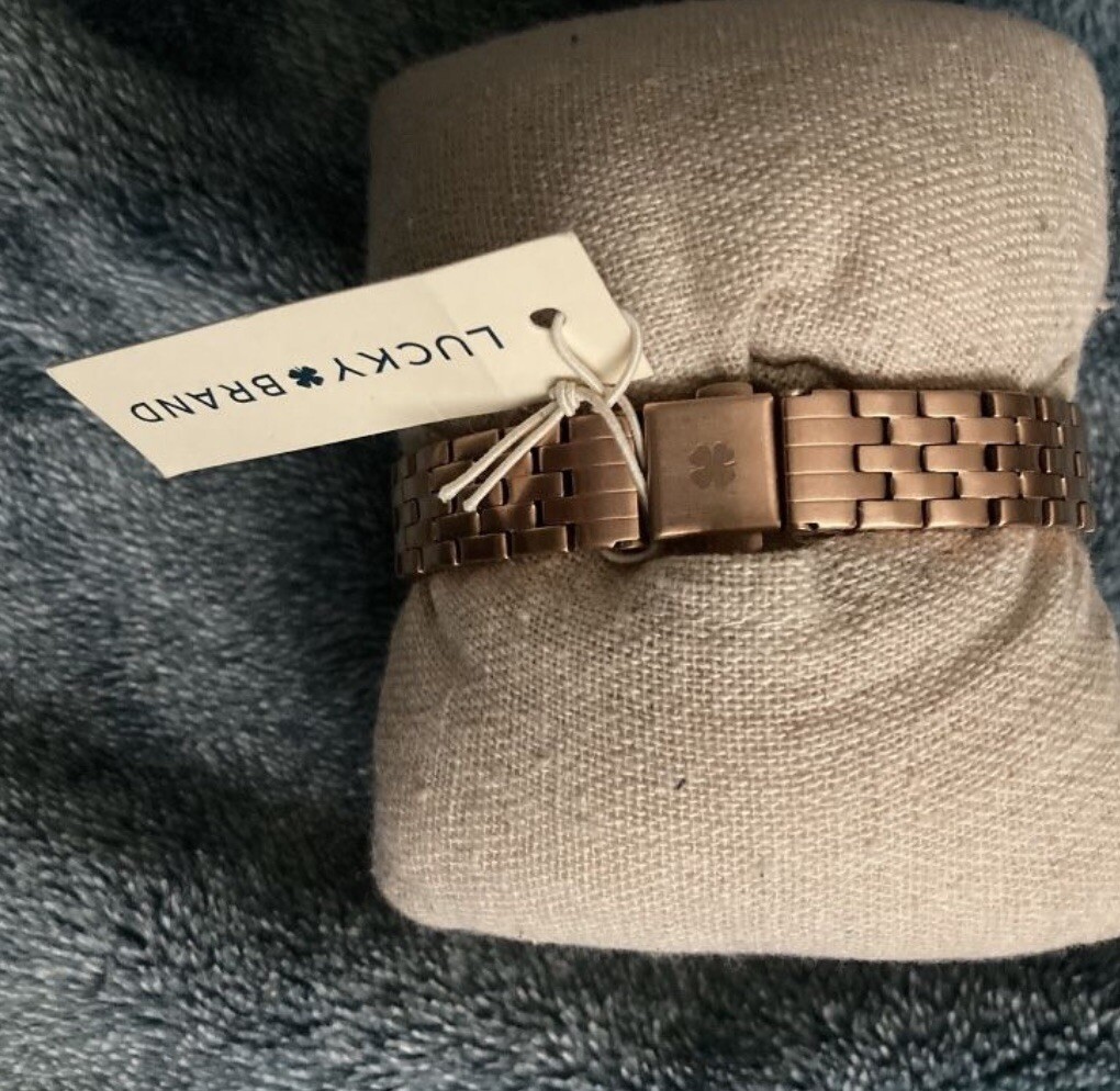 Lucky Brand Rose Gold Tone‎ Stainless Steel Watch LW00146 with Original Tag Lucky Brand Bracelet Watch Mini Rose-Gold Tone Stainless  main image 4