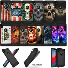 For [iPhone Xs Max (2018)] Slim Fitted Carbon Fiber TPU Case with Design Matte