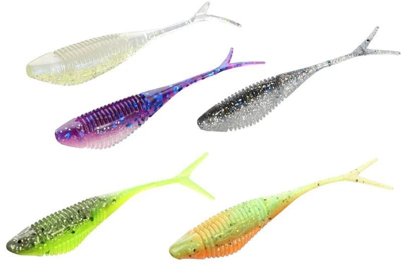 Mikado Fish Fry 6,5cm 2g 5er-Pack Gummifisch Köder Drop-Shot-Angeln alle Farben